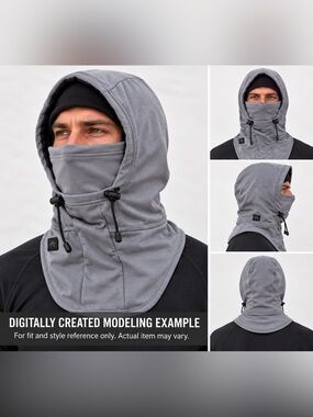 Turtle Fur Unhinged Overhood Carbon Adult Ski Snowboard Cold Weather Hood NWT